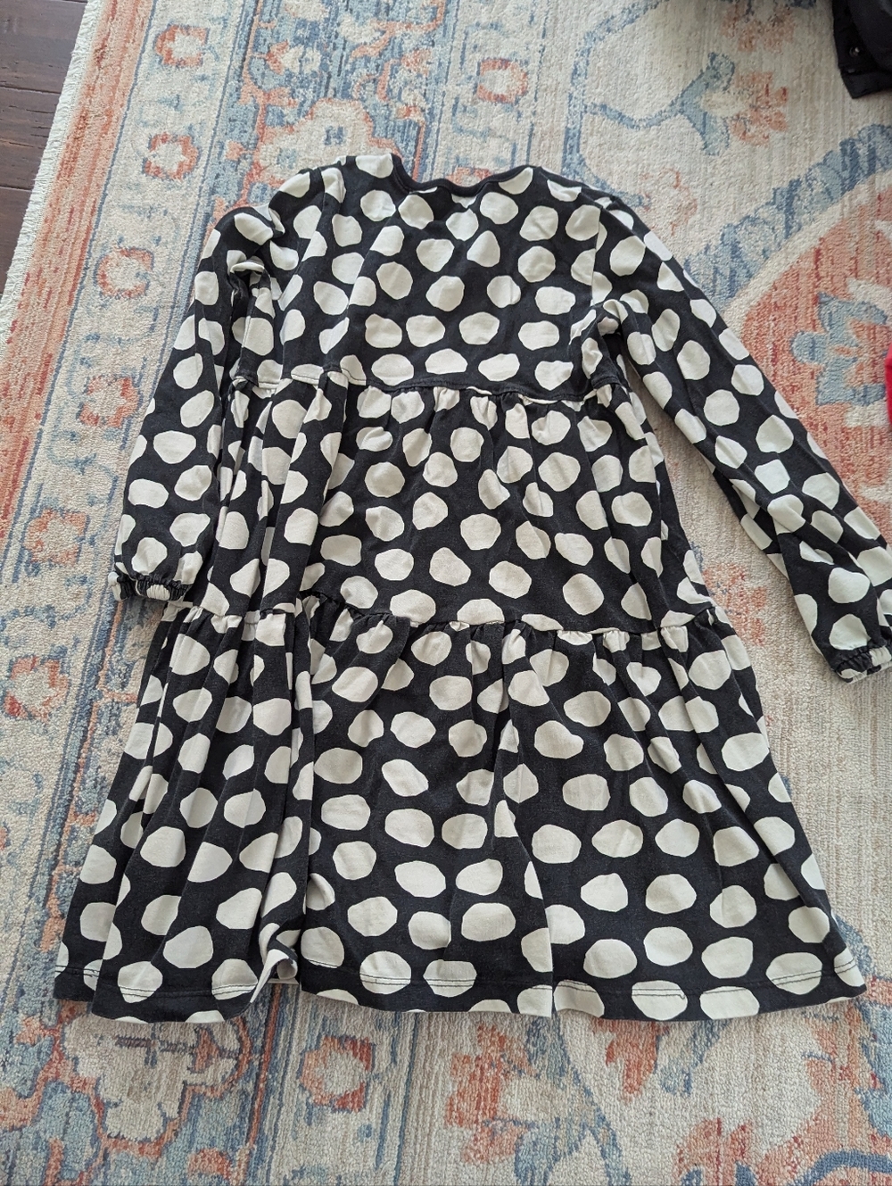Hanna Andersson Black and White Polka dress